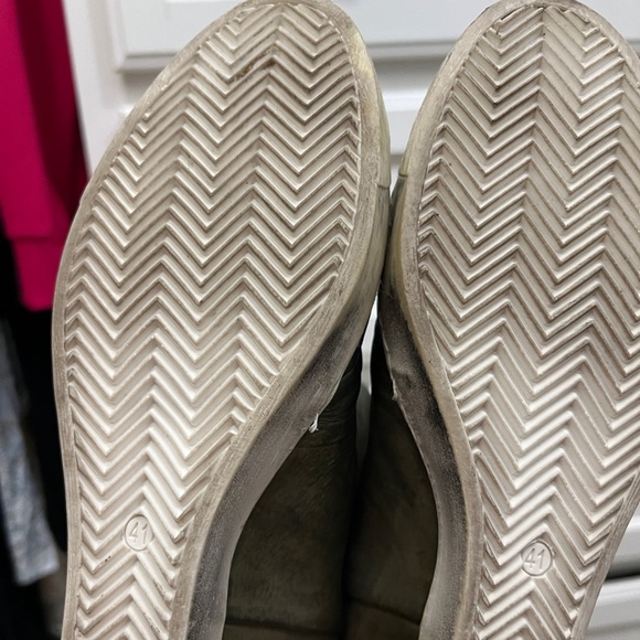 Gregory’s Amaranti army green leather & suede wedge booties 41/10 - Picture 8 of 11